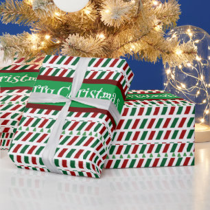 Vrolijk Kerstmis Elegant & Modern aanpassen Cadeaupapier