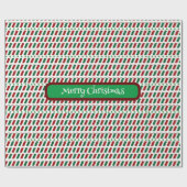 Vrolijk Kerstmis Elegant & Modern aanpassen Cadeaupapier (Vlak)