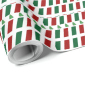 Vrolijk Kerstmis Elegant & Modern aanpassen Cadeaupapier (Rol Hoek)