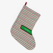 Vrolijk Kerstmis Elegant & Modern aanpassen Grote Kerstsok (Voorkant (Hangend))