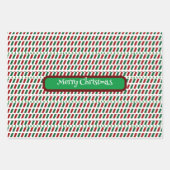Vrolijk Kerstmis Elegant & Modern aanpassen Inpakpapier Vel (Voorkant 2)