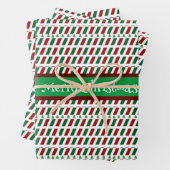 Vrolijk Kerstmis Elegant & Modern aanpassen Inpakpapier Vel (In situ)