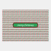 Vrolijk Kerstmis Elegant & Modern aanpassen Inpakpapier Vel (Voorkant)