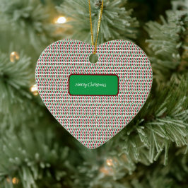 Vrolijk Kerstmis Elegant & Modern aanpassen Keramisch Ornament