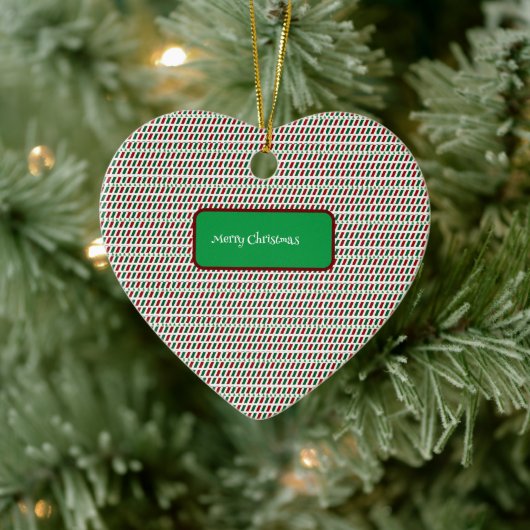 Vrolijk Kerstmis Elegant & Modern aanpassen Keramisch Ornament (Boom)