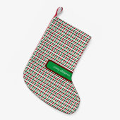 Vrolijk Kerstmis Elegant & Modern aanpassen Kleine Kerstsok (Voorkant (Hangend))