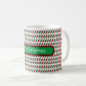 Vrolijk Kerstmis Elegant & Modern aanpassen Koffiemok (Voorkant rechts)