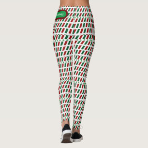 Vrolijk Kerstmis Elegant & Modern aanpassen Leggings