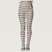 Vrolijk Kerstmis Elegant & Modern aanpassen Leggings (Voorkant)