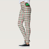 Vrolijk Kerstmis Elegant & Modern aanpassen Leggings (Links)