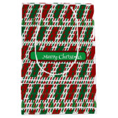 Vrolijk Kerstmis Elegant & Modern aanpassen Medium Cadeauzakje (Voorkant)
