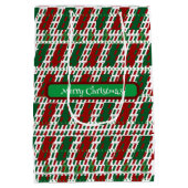 Vrolijk Kerstmis Elegant & Modern aanpassen Medium Cadeauzakje (Achterkant)