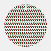 Vrolijk Kerstmis Elegant & Modern aanpassen Metalen Ornament (Achterkant)