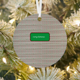 Vrolijk Kerstmis Elegant & Modern aanpassen Metalen Ornament