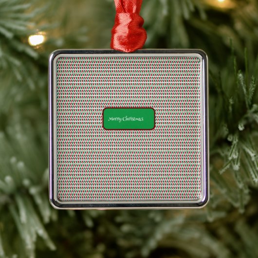 Vrolijk Kerstmis Elegant & Modern aanpassen Metalen Ornament (Boom)