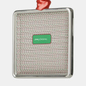 Vrolijk Kerstmis Elegant & Modern aanpassen Metalen Ornament (Links)