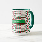 Vrolijk Kerstmis Elegant & Modern aanpassen Mok (Voorkant rechts)