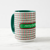 Vrolijk Kerstmis Elegant & Modern aanpassen Mok (Voorkant links)