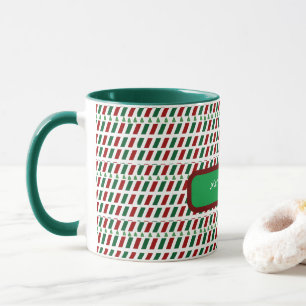 Vrolijk Kerstmis Elegant & Modern aanpassen Mok