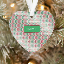 Vrolijk Kerstmis Elegant & Modern aanpassen Ornament