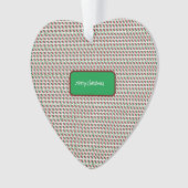 Vrolijk Kerstmis Elegant & Modern aanpassen Ornament (voorkant)