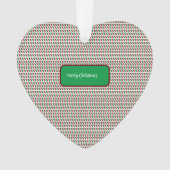 Vrolijk Kerstmis Elegant & Modern aanpassen Ornament (voorkant)