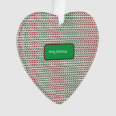 Vrolijk Kerstmis Elegant & Modern aanpassen Ornament (voorkant)