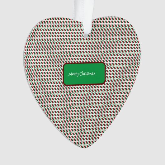 Vrolijk Kerstmis Elegant & Modern aanpassen Ornament (voorkant)