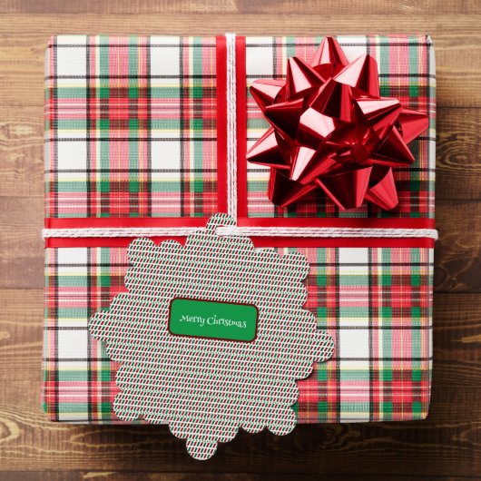 Vrolijk Kerstmis Elegant & Modern aanpassen Ornament Kaart (Insitu (Geschenk))