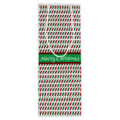 Vrolijk Kerstmis Elegant & Modern aanpassen Wijn Cadeautas (Achterkant)