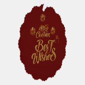 Vrolijk Kerstmis Elegant Trendy Ornament Kaart (Rechts)