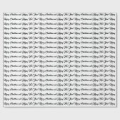 Vrolijk Kerstmis en het Happy Nieuwjaarsmanuscript Cadeaupapier (Vlak)