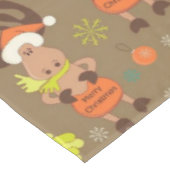 Vrolijk kerstmis en Snowman Tafelkleed (Gekanteld)