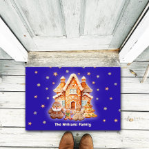 Vrolijk Kerstmis Familie Gepersonaliseerde Naam Na