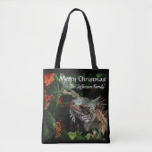 Vrolijk Kerstmis Familie Pet Tropical Personaliser Tote Bag (Voorkant)