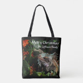 Vrolijk Kerstmis Familie Pet Tropical Personaliser Tote Bag (Achterkant)
