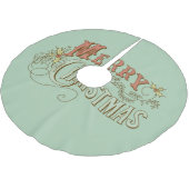 Vrolijk Kerstmis Fancy Tekstontwerp 2 Kerstboom Rok (Gekanteld)