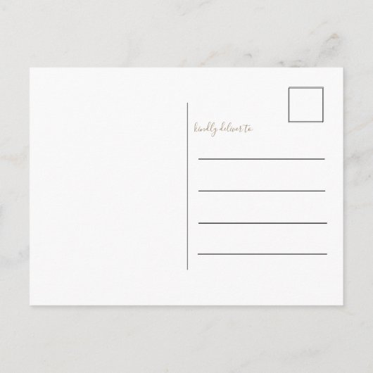 Vrolijk Kerstmis Faux Gold 3 Foto Kerstmis Briefkaart (Achterkant)