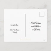 Vrolijk Kerstmis Faux Gold Folie Angels Elegant Feestdagenkaart (Achterkant)