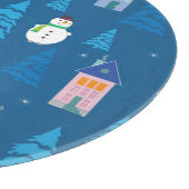 Vrolijk Kerstmis Feestelijk Patroon Ontwerp Snijplank (Hoek)