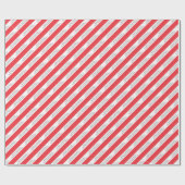 Vrolijk Kerstmis Foto Aangepaste Tekst Rood Candy  Cadeaupapier (Vlak)