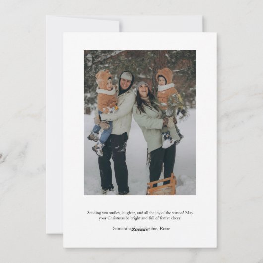 Vrolijk Kerstmis Foto Collage Kaart (Achterkant)