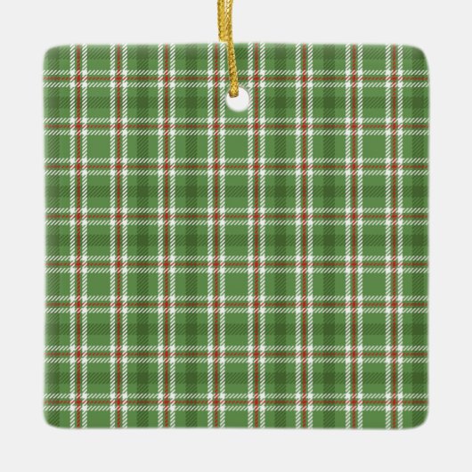 Vrolijk Kerstmis Foto Kalligrafie Hebzucht Rood Pl Keramisch Ornament (Voorkant)