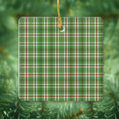 Vrolijk Kerstmis Foto Kalligrafie Hebzucht Rood Pl Keramisch Ornament