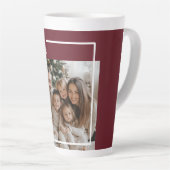 Vrolijk Kerstmis Foto  Latte Mok (Rechterhoek)