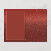 Vrolijk Kerstmis Foto Rode Glitter Feestdagenkaart (Achterkant)