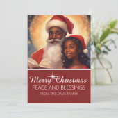 Vrolijk Kerstmis Foto Vakantie Kaart personalisere (Staand voorkant)