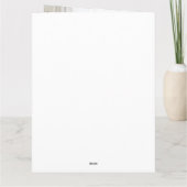 Vrolijk Kerstmis Foto Waterverf Gift Kaart (Achterkant)