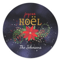 Vrolijk Kerstmis Frans Marine glas Glitter