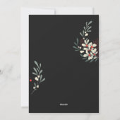 Vrolijk Kerstmis gebladerte familie foto collage Feestdagenkaart (Achterkant)